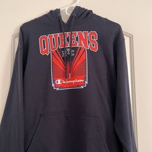 Champion hoodie w/ Queens NYC